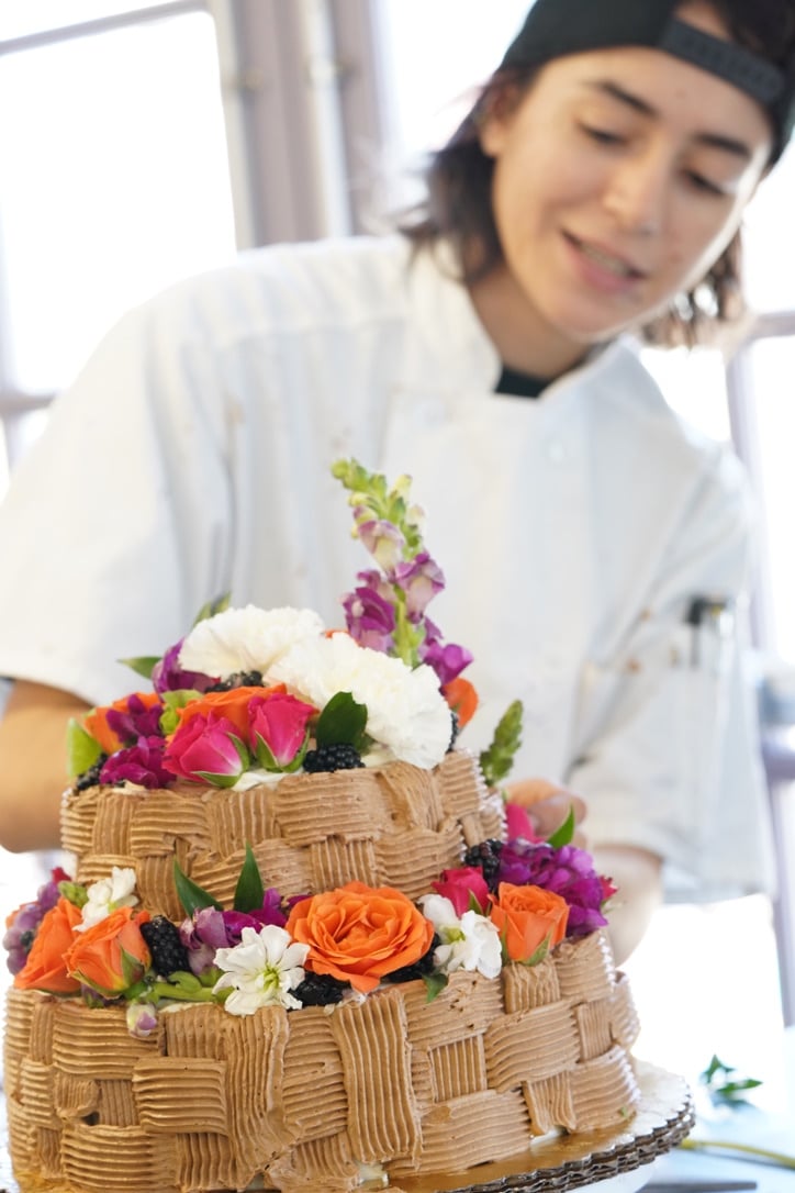 Photo of cake made by a baking apprentice on the baking apprenticeship